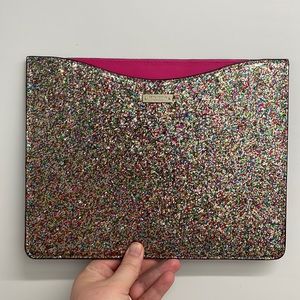 KATE SPADE GLITTER POUCH / iPad or kindle holder